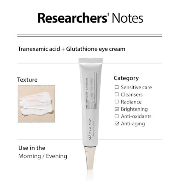 Mary&May Tranexamic Acid + Glutathione Eye Cream + Premium Idebenone Blackberry Complex Essence Mask Bundle Mary&May Tranexamic Acid + Glutathione Eye Cream + Premium Idebenone Blackberry Complex Essence Mask Bundle