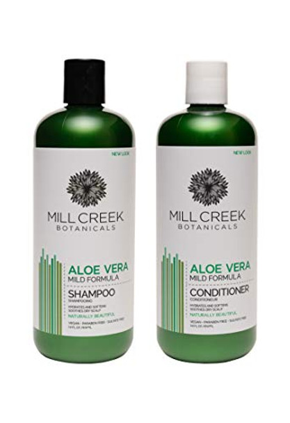 Mill Creek Botanicals Aloe Vera Shampoo And Conditioner Bundle (14 Oz Each) Mill Creek Botanicals Aloe Vera Shampoo And Conditioner Bundle (14 Oz Each)