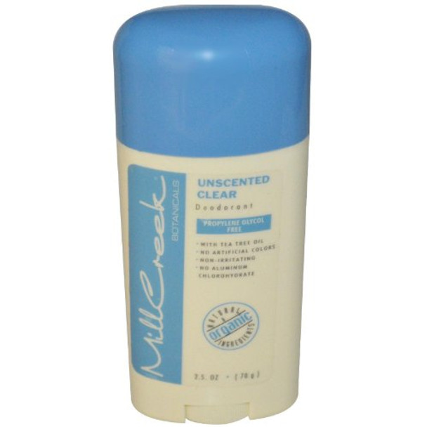 Mill Creek Deodorant Unscented (Natural & Organic) 2.5Oz.