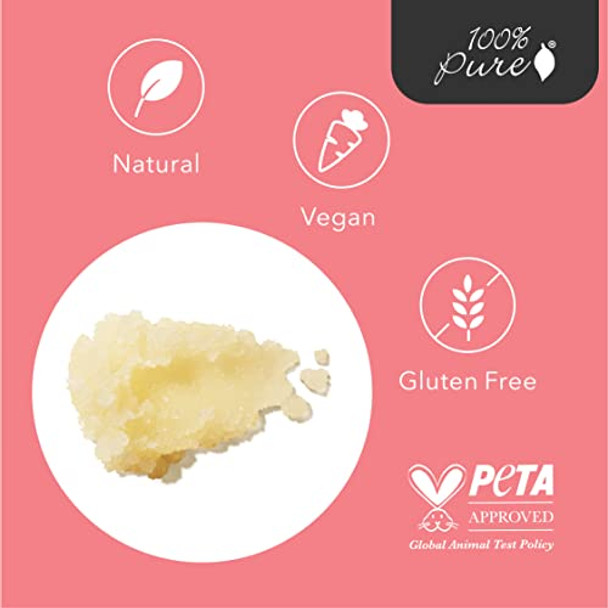 100% Pure Honey Almond Body Scrub Exfoliating Deep Clean With Sea Salts & Nourishing Oils Natural Deeply Moisturizing Skincare Vibrant Radiant Skin Restore & Pore Cleanse Vegan 10Oz