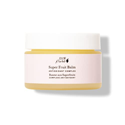 100% Pure Super Fruit Nourishing Balm Face & Body Cream Moisturizer Luxuriously Thick Replenishment Powerful Hydration & Dry Skin Care Vegan 1.6Oz