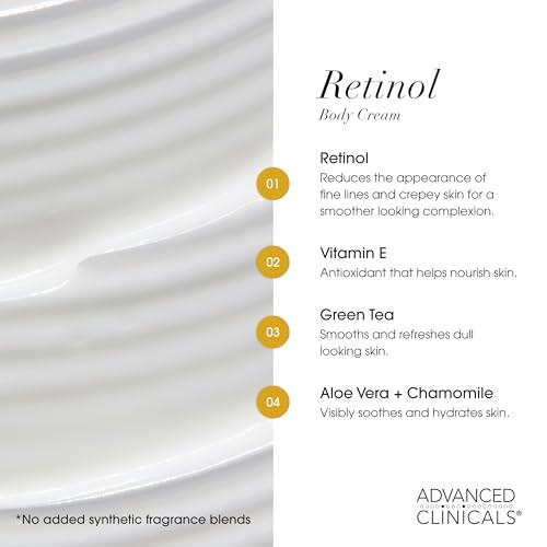 Advanced Clinicals Retinol Firming Cream + Vitamin C Face Brightening Gelcream Set