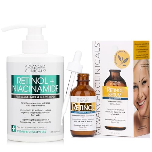 Advanced Clinicals Retinol + Niacinamide Antiaging Face & Body