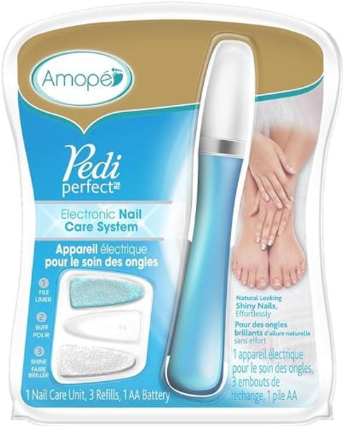 Amopé Pedi Perfect Electronic Nail File With Nail Oil Sample 1 Ea