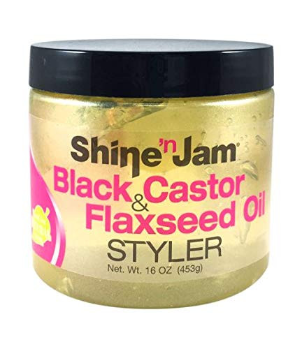 Ampro Shine 'N Jam Black Castor & Flaxseed Oil Styler (Pack Of 2)