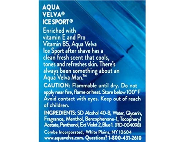Aqua Velva Cooling After Shave Ice Sport 3.5 Oz
