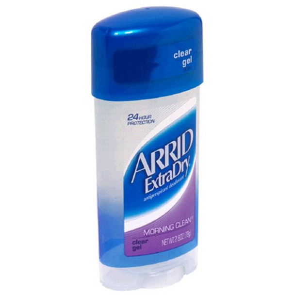 Arrid Extra Dry Antiperspirant & Deodorant Clear Gel Morning Clean 2.6 Oz Pack Of 3