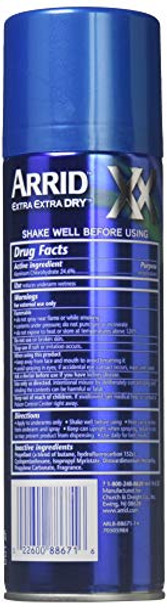 Arrid Xx U/Clru/Frsh Size 6Z Arrid Extra Extra Dry Ultra Clear Ultra Fresh Aerosol Deodorant