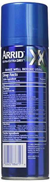 Arrid Xx U/Clru/Frsh Size 6Z Arrid Extra Extra Dry Ultra Clear Ultra Fresh Aerosol Deodorant