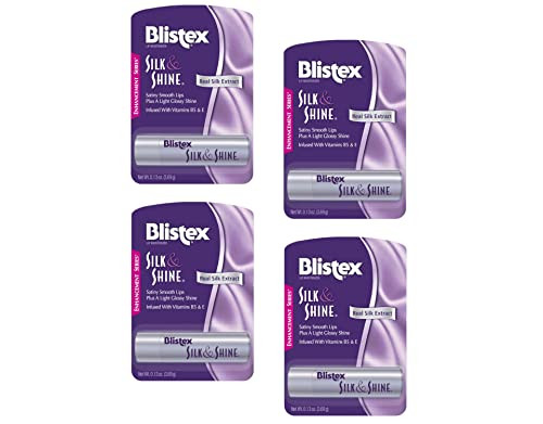 Blistex Silk & Shine Lip Moisturizer 0.13 Oz Pack Of 4