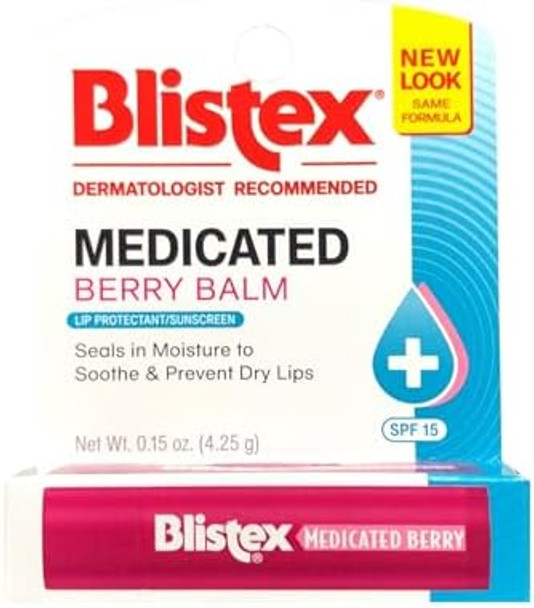 Blistex Medicated Berry Balm Spf 15 0.15 Oz (Pack Of 11)