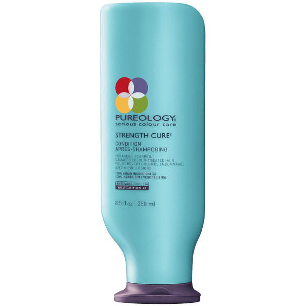Pureology Strength Cure Strengthening Conditioner | For Damaged, Color Treated Hair | Sulfate-Free | Vegan