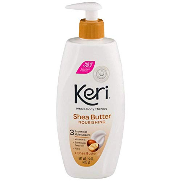Keri Nourishing Whole Body Therapy Lotion Shea Butter 15 Oz