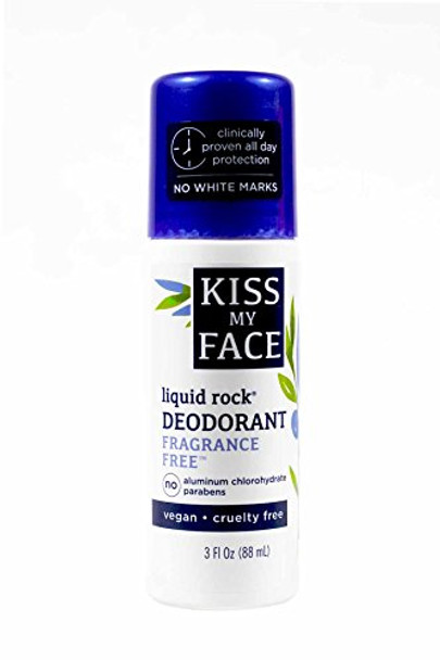 Kiss My Face Deodorant Liquid Rock Roll On Fragrance 3 Ounce (88Ml) (6 Pack)