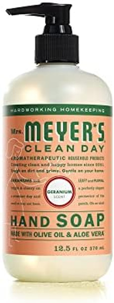 Mrs. Meyer'S Clean Day Hand Soap Made With Essential Oils Biodegradable Formula Geranium 12.5 Fl. Oz