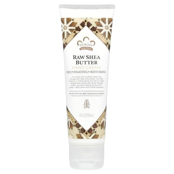 Nubian Heritage Hand Cream Raw Shea Butter 4 Fl Oz (118 Ml)