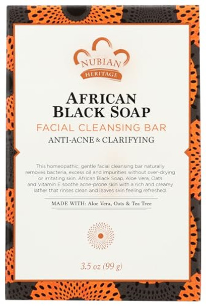 Nubian Heritage Soap African Black Facial Bar 3.5 Ounce