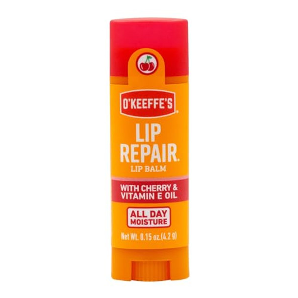 Lip Balm Lip Repair Cherry & Vitamin E Oil 0.15 Oz (4.2 G) O'Keeffe'S