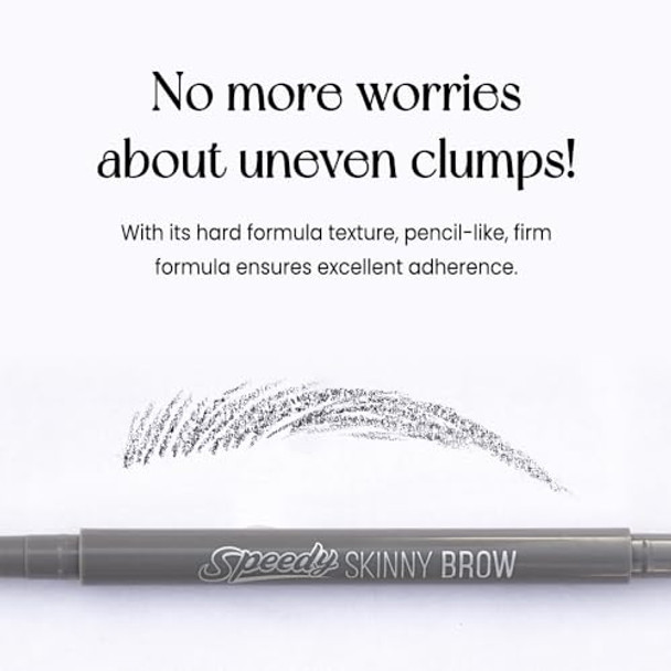 Peripera Speedy Skinny Brow (03 Natural Brown) 1.5Mm Precise Eyebrow Pencil Dualsided Fine Tip Shades Define Fills Brow Make Up K Beauty Korean Makeup
