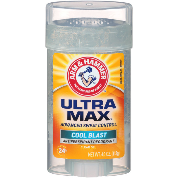 ARM & HAMMER ULTRAMAX Anti-Perspirant Deodorant Clear Gel, Cool Blast 4 oz