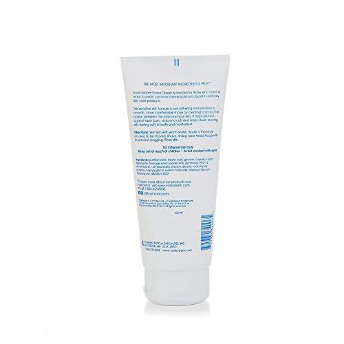 Vanicream Shave Cream For Sensitive Skin 6 Oz Pack Of 5