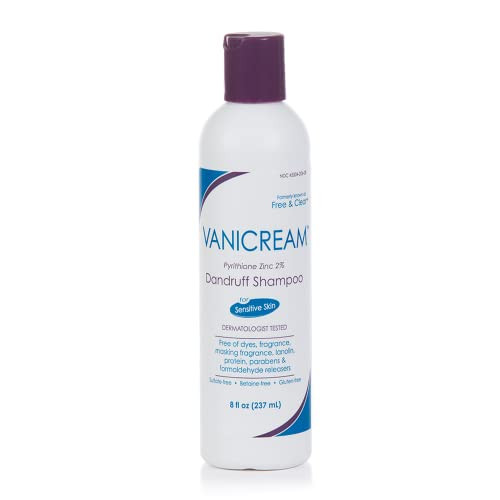 Vanicream Dandruff Shampoo – Ph Balanced Mild Formula Effective For All Hair Types And Sensitive Scalps Of Fragrance Lanolin And Parabens – 8 Fl Oz