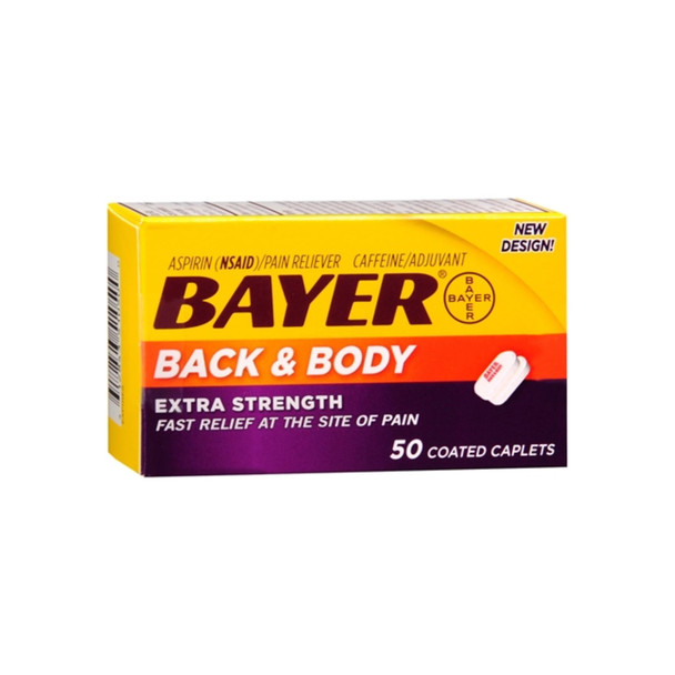 Bayer Back & Body Extra Strength Caplets 50 Ea