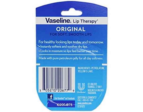 Vaseline Lip Therapy Original.25 Oz (Pack Of 3) Vaseline Lip Therapy Original.25 Oz (Pack Of 3)