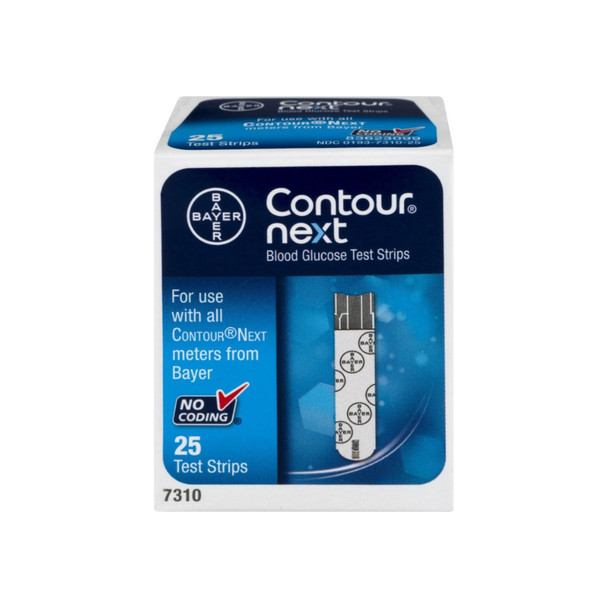 Bayer Contour Next Blood Glucose Test Strips 25 Each