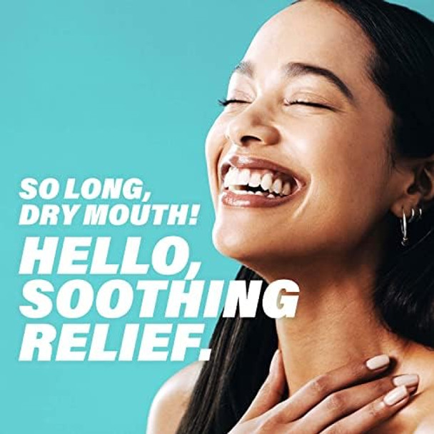 Act Dry Mouth Anticavity Zero Alcohol Fluoride Mouthwash Soothing Mint 33.8 Fl. Oz. & Act Dry Mouth Moisturizing Gum 20 Pieces Sugar Soothing Mint