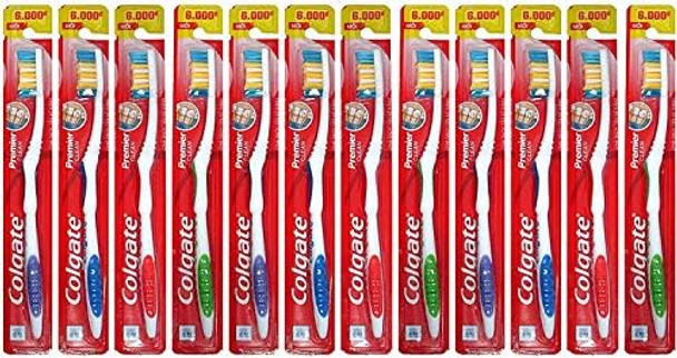 Colgate Toothbrushes Premier Extra Clean(12 Toothbrushes)