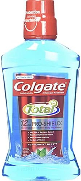 Colgate Total Advanced Proshield Mouthwash Peppermint Blast 16.9 Ounce (Pack Of 2)