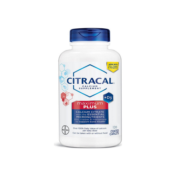 Citracal Maximum Plus Coated Caplets, 120 ea