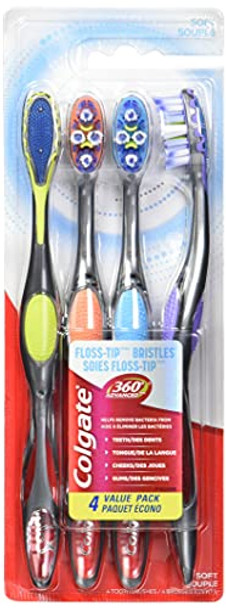 Colgate Colg360 Adv Flosstip Bristles Soft4 Count(Pack Of 1)