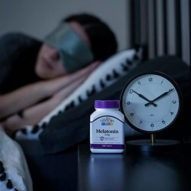 21St Century Melatonin 3 Mg Tablets 200 Count
