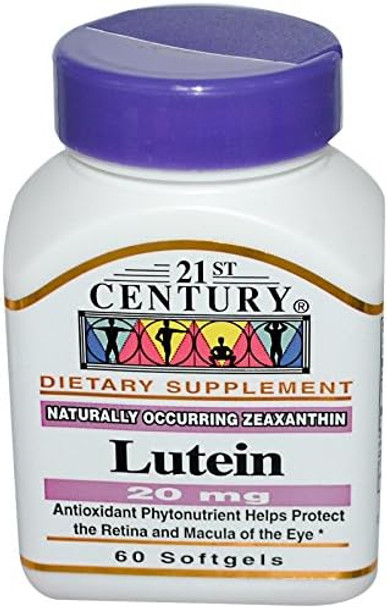 21St Century Lutein 20 Mg 60 Softgels