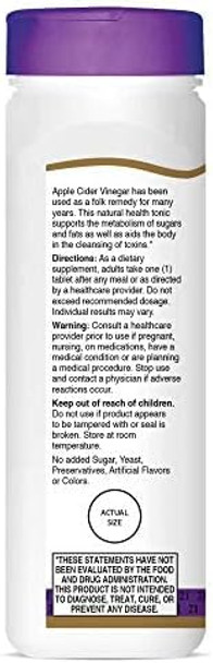 21St Century Apple Cider Vinegar 300Mg Tablets 250 Count (Pack Of 2)
