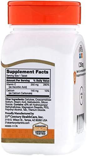 21St Century C 250 Mg Tablets 110Count (Pack Of 2)