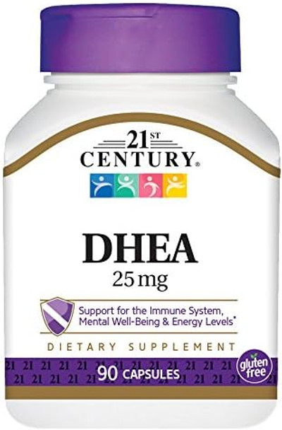 21St Century Dhea 25 Mg Capsules 90Count (Pack Of 2)