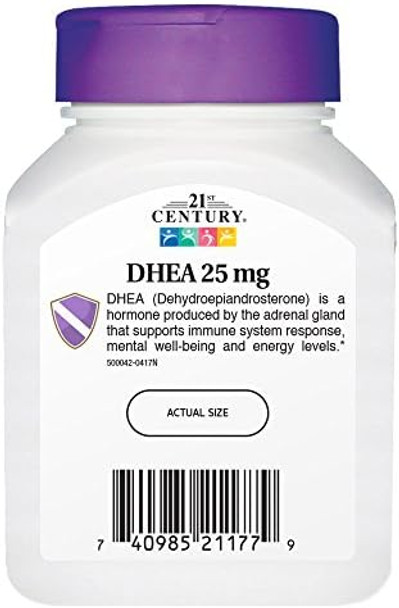 21St Century Dhea 25 Mg Capsules 90Count (Pack Of 2)