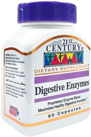 21St Century Digestive Enzymes Capsules 60 Count (Pack Of 2)