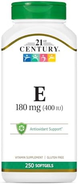 21St Century E 400 I.U. (Dlalpha) Softgels 250Count