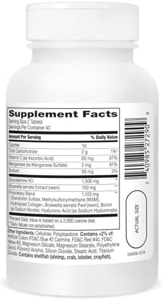21St Century Glucosamine And Chondroitin Advanced 3X Tablets 80 Count