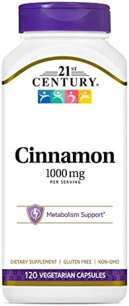 21St Century Cinnamon 500Mg 120 Vegicaps