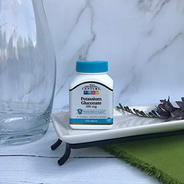 21St Century Potassium 595 Mg Tablets 110 Count (Pack Of 3)