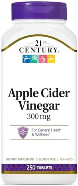 21St Century Apple Cider Vinegar 300Mg Tablets 250 Count