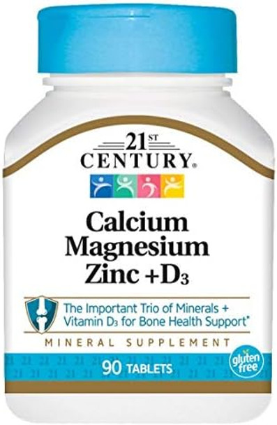 21St Century Cal Mag Zinc +D Vitamin 90 Tablets Pack Of 3