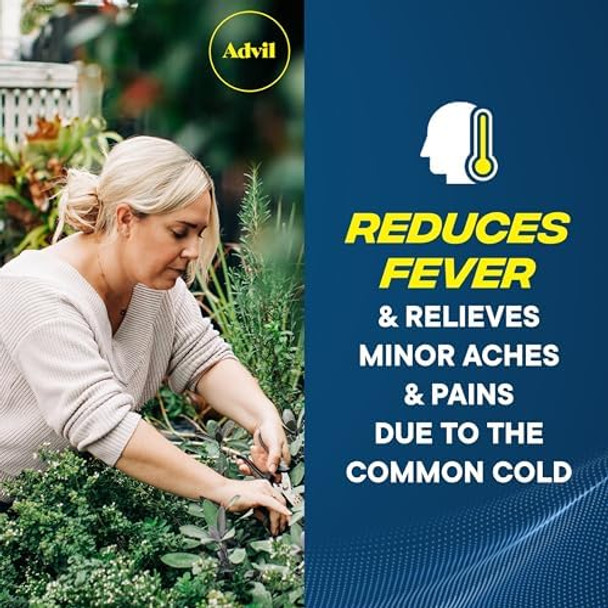 Advil Pain Reliever And Fever Reducer Pain Relief Medicine With Ibuprofen 200Mg For Headache Backache Menstrual Pain And Joint Pain Relief 100 Coated Caplets