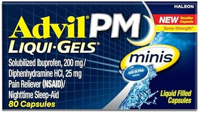 Advil Pm Liquigels Minis 80 Liquid Filled Capsules