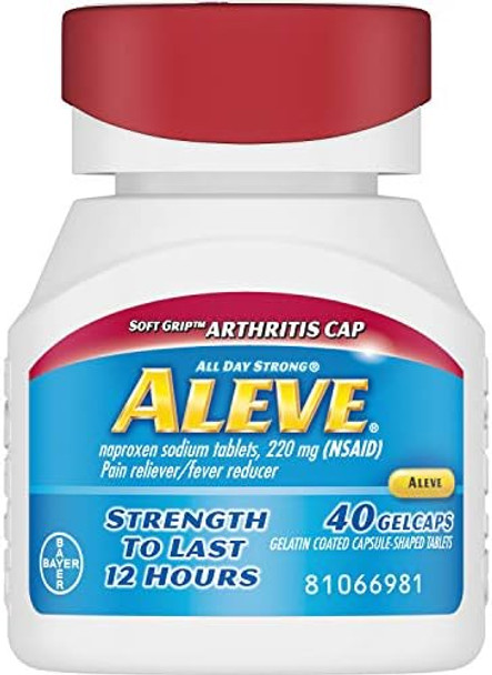 Aleve Soft Grip Arthritis Gelcaps 40 Ea (Value Pack Of 5) Aleve Soft Grip Arthritis Gelcaps 40 Ea (Value Pack Of 5)